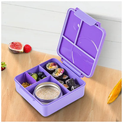 Eazy Kids - 3/4 Jumbo Lunch Box With Bowl, Spoon And Fork