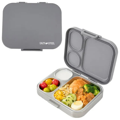 Eazy Kids - 3 Compartment Stainless Steel Bento Lunch Box 1020ml