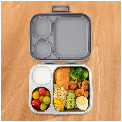 Eazy Kids - 3 Compartment Stainless Steel Bento Lunch Box 1020ml