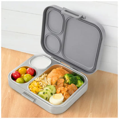 Eazy Kids - 3 Compartment Stainless Steel Bento Lunch Box 1020ml