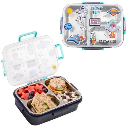 Eazy Kids - 3 Compartment Stainless Steel Bento Lunch Box