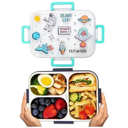 Eazy Kids - 3 Compartment Stainless Steel Bento Lunch Box