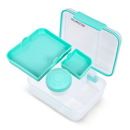 Eazy Kids - 3/4/5 Compartment Convertible 1650ml Bento Lunch Box with 150ml Gravy Bowl