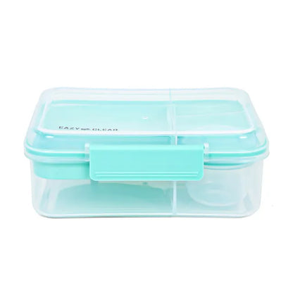Eazy Kids - 3/4/5 Compartment Convertible 1650ml Bento Lunch Box with 150ml Gravy Bowl