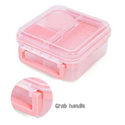 Eazy Kids - 3/4/5 Compartment Convertible 1250ml Bento Lunch Box With 150ml Gravy Bowl