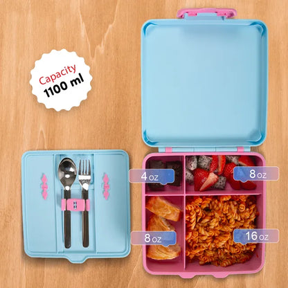 Eazy Kids - Jumbo Bento Lunch Box Set with Insulated Lunch Bag
