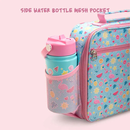 Eazy Kids - Jumbo Bento Lunch Box Set with Insulated Lunch Bag