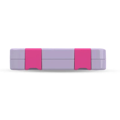 Eazy Kids - 6 And 4 Convertible Bento Box with Sandwich Cutter - Purple