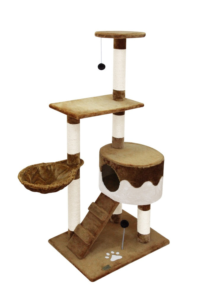 Fauna Anapaula Cat Pole For Play Sleep & Scratch with Hanging Toy LWH 40x50x100cm