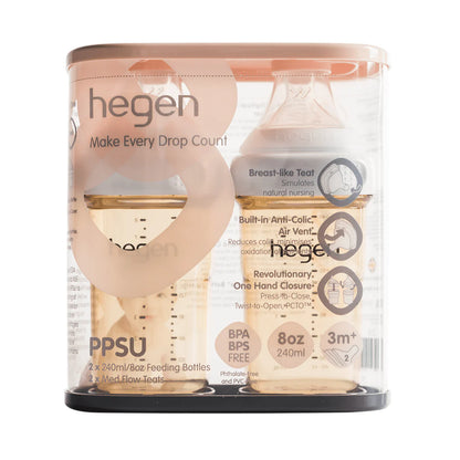 Hegen PCTO™ 240ml/8oz Feeding Bottle PPSU (2-pack)