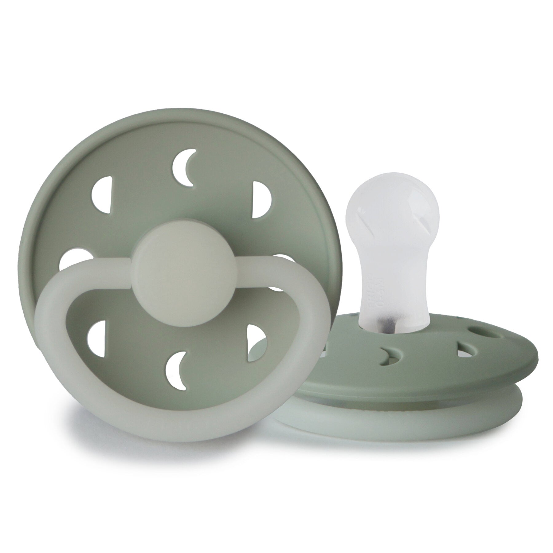 Frigg - Moon Phase Silicone Pacifier 1 Pack 0-6M - Sage Night