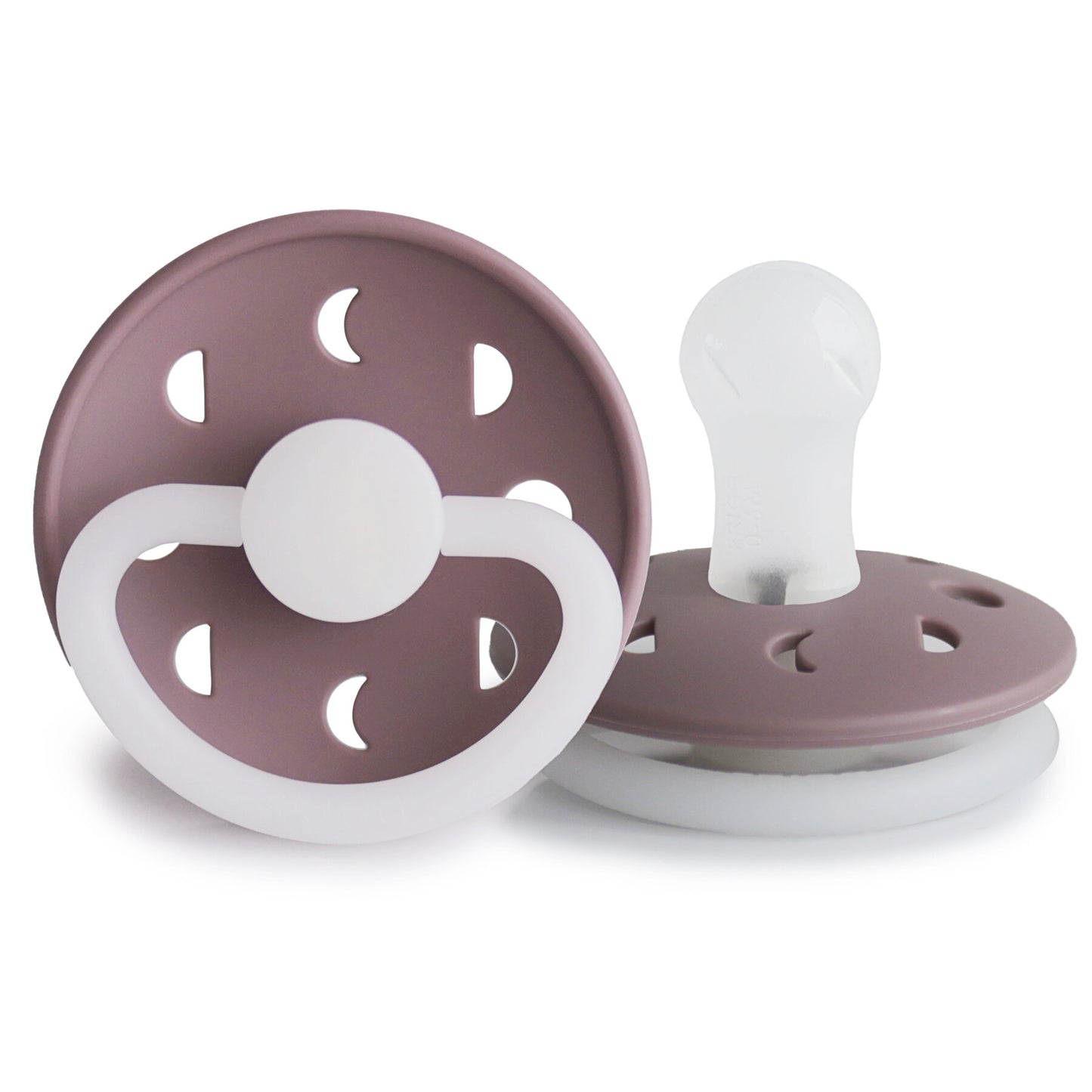 Frigg - Moon Phase Silicone Pacifier 1 Pack 0-6M - Twilight Mauve Night