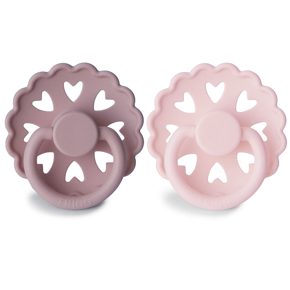 Frigg - Fairytale Silicone Pacifier 2 Pack 0-6M S2 - The Little Mermaid/the Snow Queen