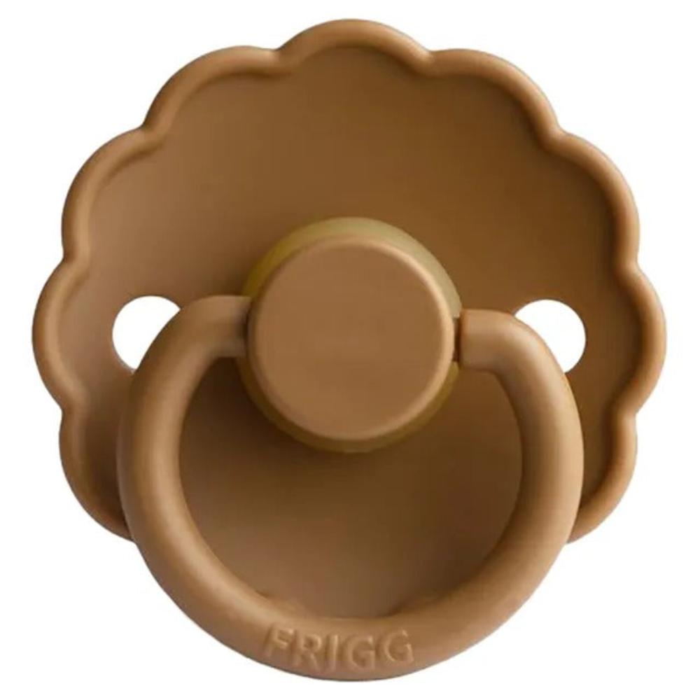 Frigg - Daisy Latex Pacifier 0-6M S1 - Cappuccino