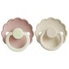 Frigg - Daisy Silicone Pacifier 6-18M 2-Pack S2 - Blush Night - Cream