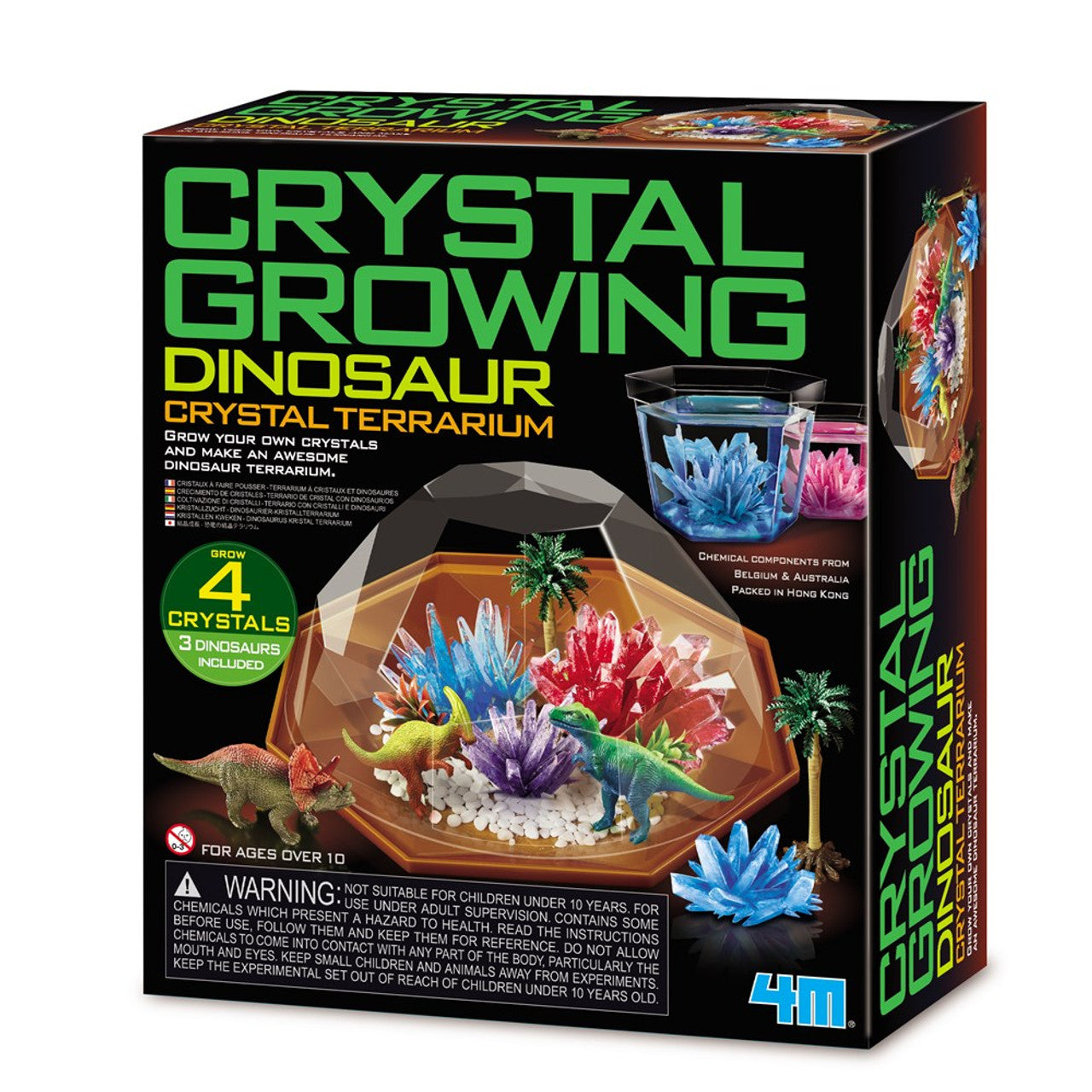 4M Crystal Growing / Dino Crystal Terrarium