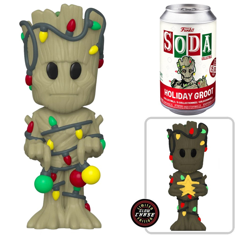 Funko - Vinyl Soda -  Marvel - Christmas Groot w/chase