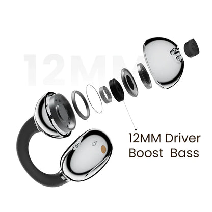 HiFuture FlexClip Waterproof Wireless 5.4 Earbuds - Black