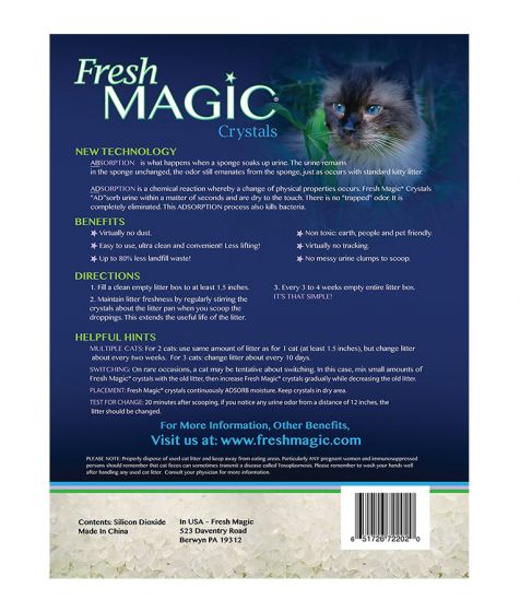 Fresh Magic Crystal Cat Litter 4LB.