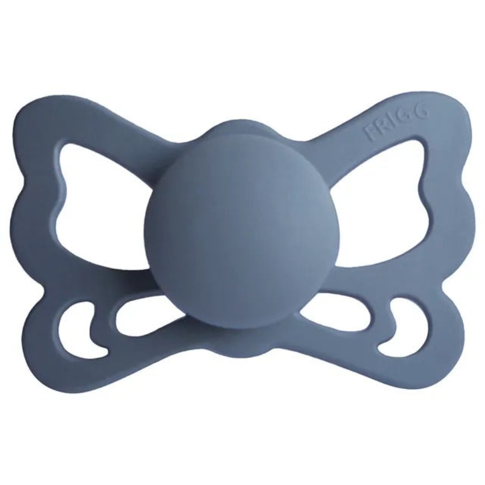 Frigg - Butterfly Anatomical Silicone Pacifier 6-18M S2 - Slate