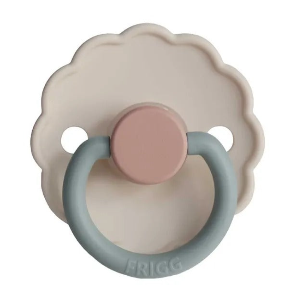 Frigg - Daisy Block Silicone Pacifier 6-18M S2 - Cotton Candy