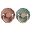 Frigg - Daisy Silicone Pacifier 0-6M 2-Pack S1 - Rose Gold - Willow