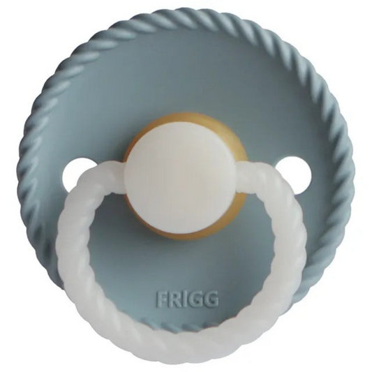 Frigg - Rope Latex Pacifier 6-18M S2 - Stone Blue Night