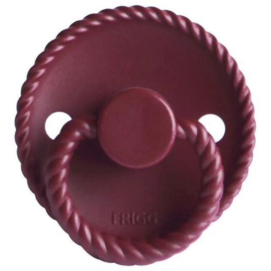 Frigg - Rope Silicone Pacifier 6-18M S2 - Sweet Cherry