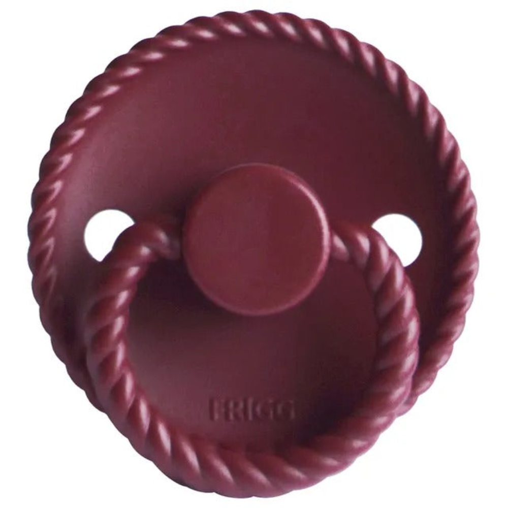 Frigg - Rope Silicone Pacifier 6-18M S2 - Sweet Cherry