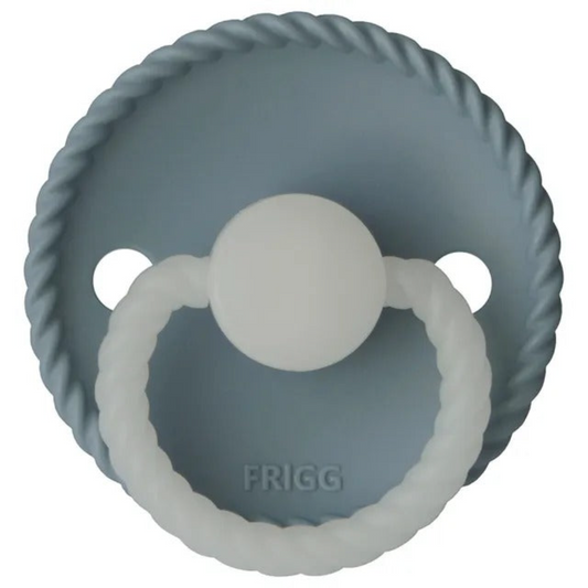 Frigg - Rope Silicone Stone Blue Night Pacifier 6-18M S2