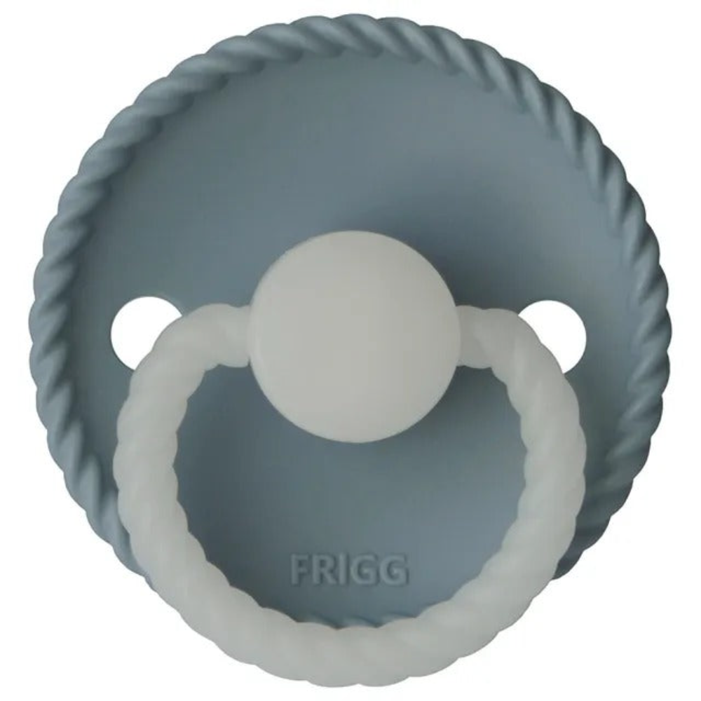 Frigg - Rope Silicone Stone Blue Night Pacifier 6-18M S2