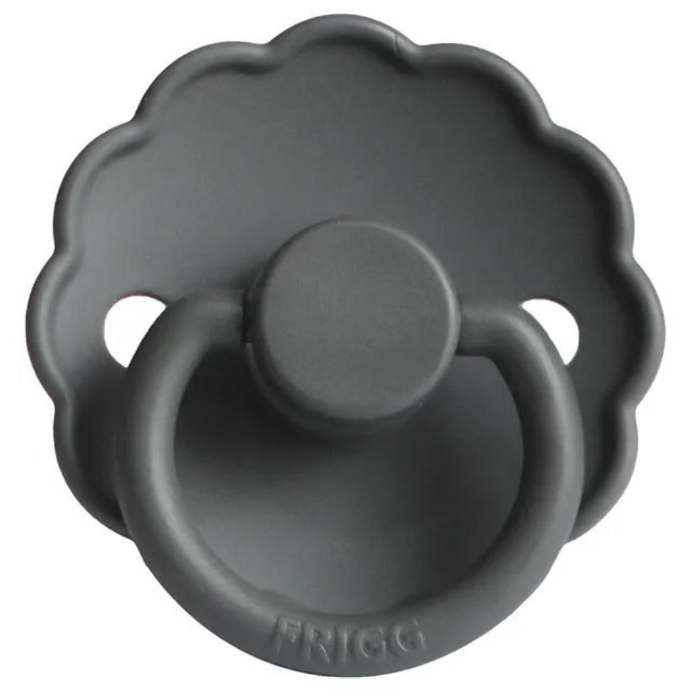 Frigg - S2 Daisy Silicone Pacifier - 6-18 Months - Graphite