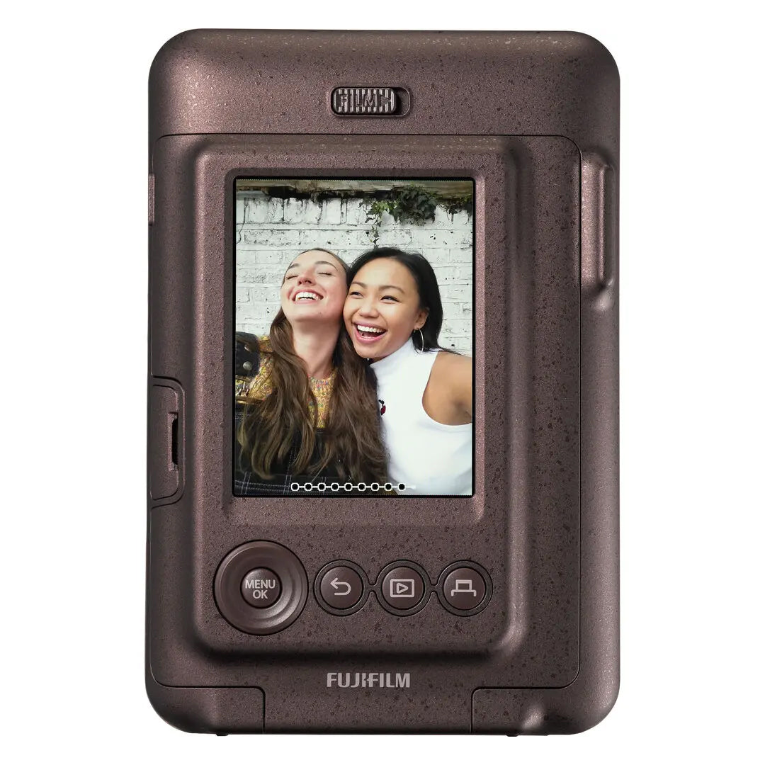 Fujifilm Instax Mini Liplay Hybrid Instant Camera, Deep Bronze