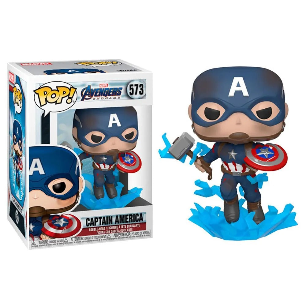 Funko - Pop! Marvel: Avengers Endgame - Capt A w/ Broken Shield