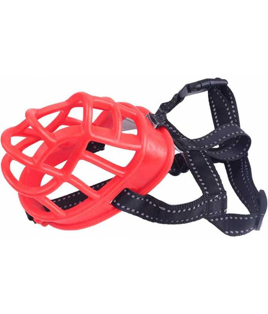 Golden Panda Silicone Muzzle, Red