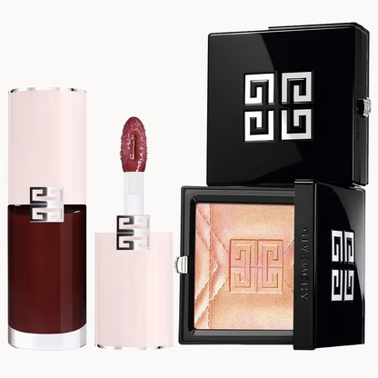 Givenchy Prisme Libre Highlighter Powder & Perfecto Serum Lip Oil Bundle