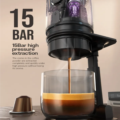 HiBrew - H4A Espresso Maker Hot & Cold 3 and 1 Travel/Portable Coffee Machine White