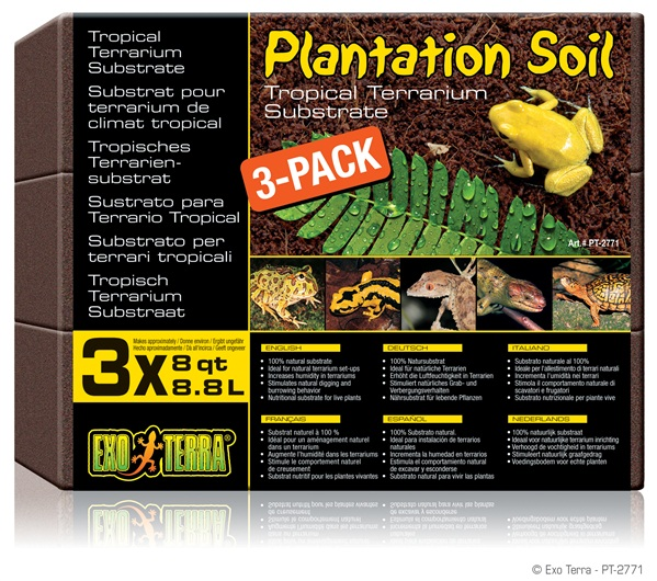 Exo Terra Plantation Soil 3pcs 8.8L