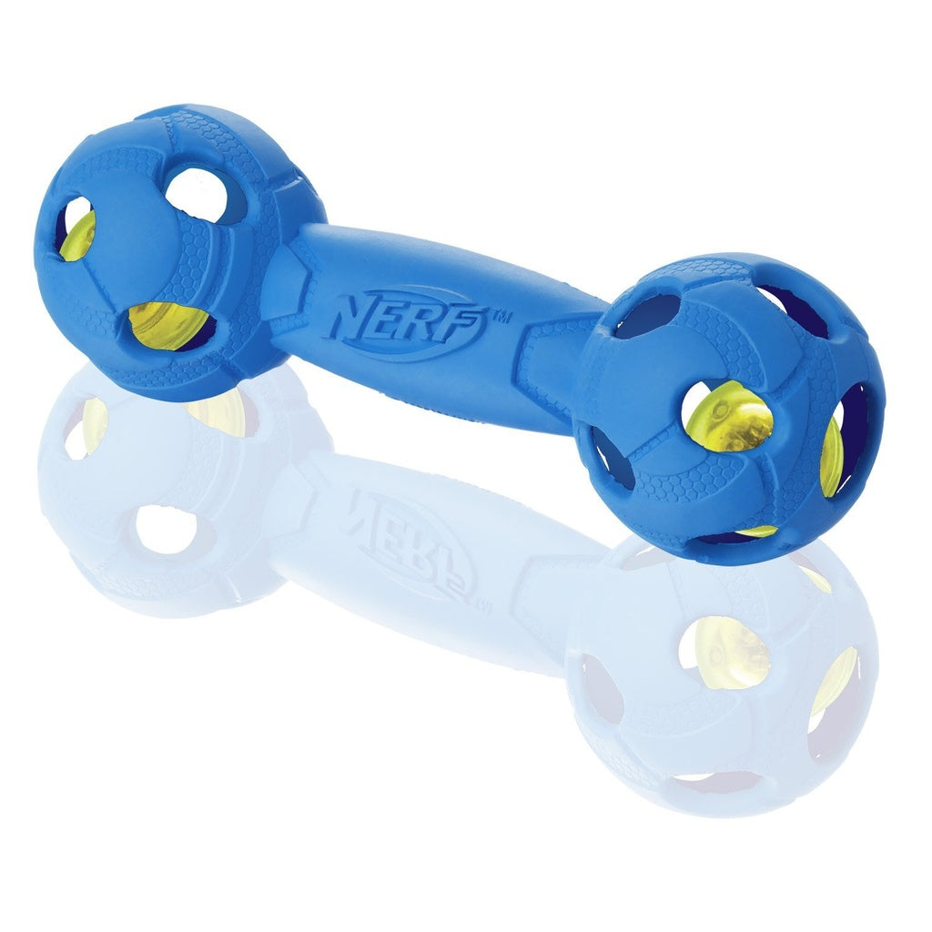 Hagen Nerf Dog - LED Bash Barbell Blue-Red - Medium