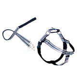 2 Hounds Design Reflective Freedom No Pull Dog Harness and Leash Nylon, Swiss Velvet & SS - Black