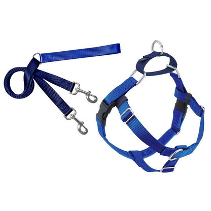 2 Hounds Design Freedom No Pull Dog Harness and Leash Nylon, Swiss Velvet & SS