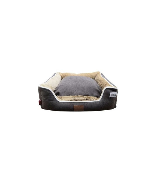 Catry Pet Cushion Luxury Black & Beige White Beeding LWH 60x50x16cm