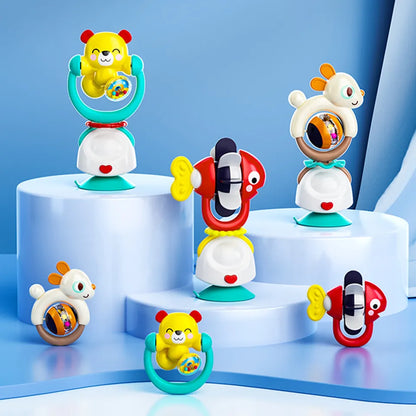 Hola - 2in1 Highchair Toys & Baby Rattle Suction Toys - Bear