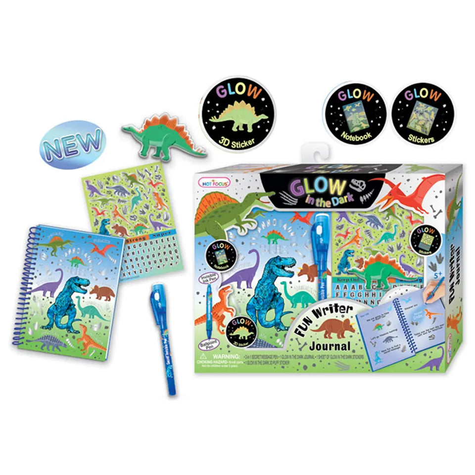 Hot Focus - Dinosaur Glow In The Dark Fun Writer Journal