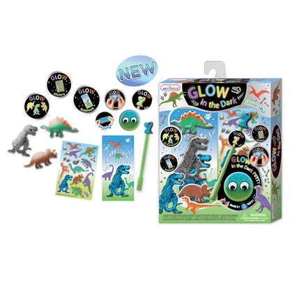 Hot Focus - Dinosaur Glow In The Dark Slime Art Kit