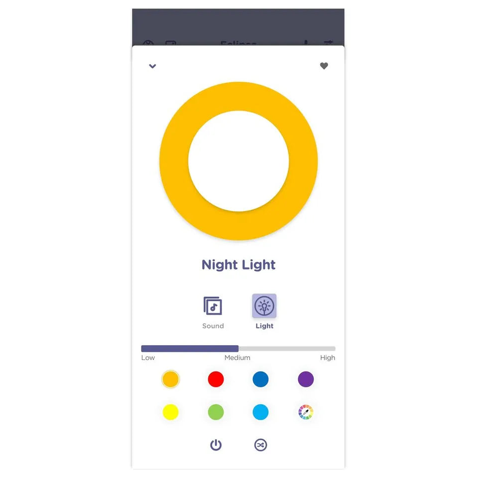 Hubble Eclipse Baby Audio Monitor & Soother - White