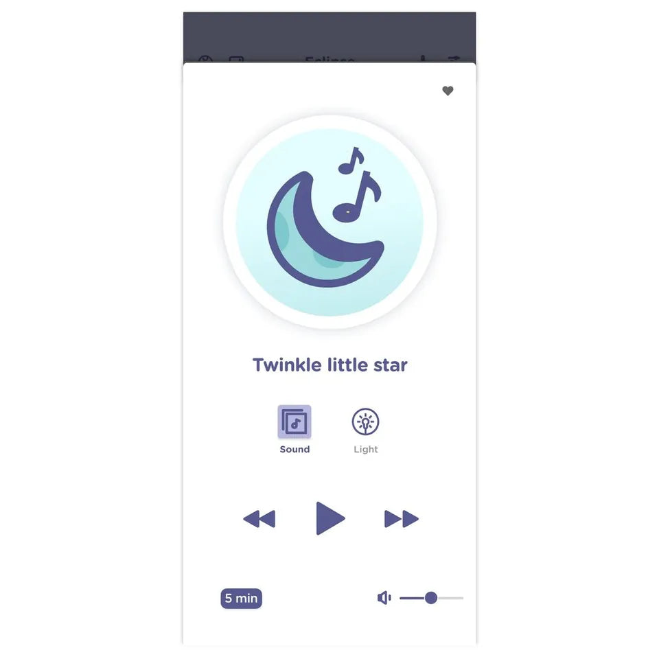 Hubble Eclipse Baby Audio Monitor & Soother - White