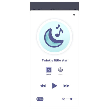 Hubble Eclipse Baby Audio Monitor & Soother - White