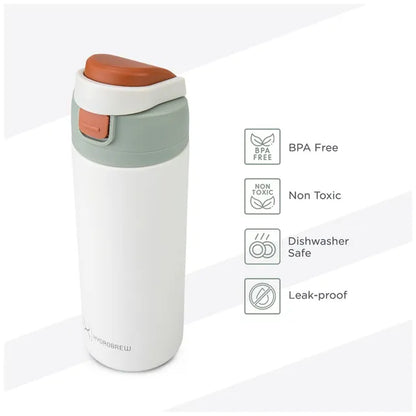 Hydrobrew - Sip Switch Stainless Steel Insulated Water Bottle - 720 ml