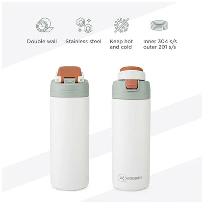 Hydrobrew - Sip Switch Stainless Steel Insulated Water Bottle - 720 ml